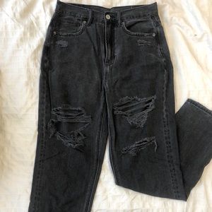 Black American Eagle Ripped Jeans